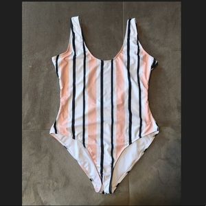 Missguided Striped One Piece Swimsuit! 🌴